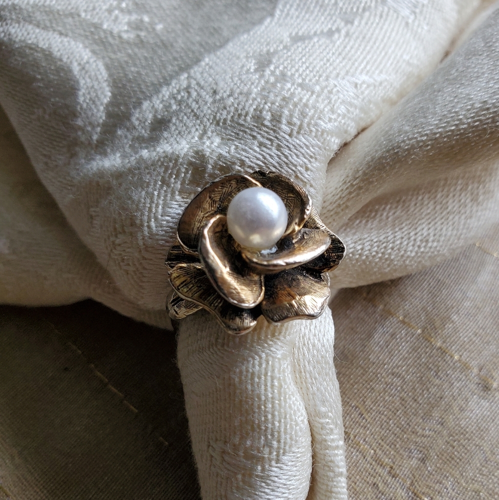 Vintage Flower Blossom Ring